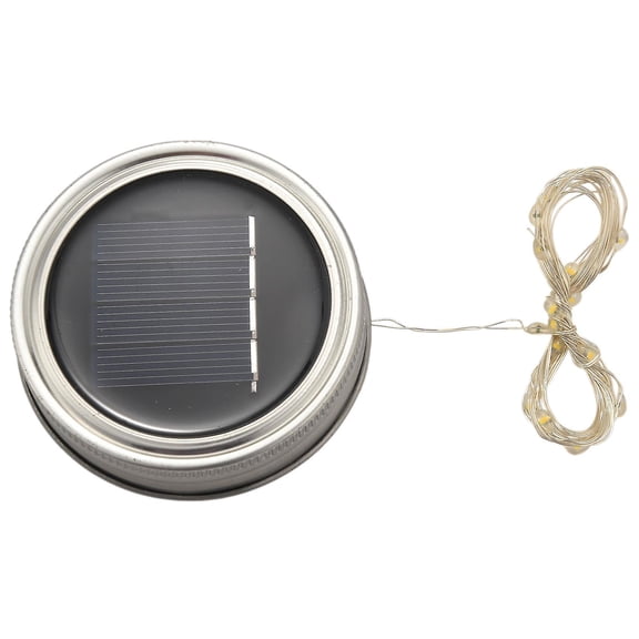 Solar Mason Jar Lid Lights, 6 Pack 20 Led String Lights,6 Hangers