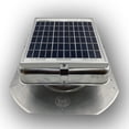thumbnail image 1 of Solar Mega RoofBlaster Roof Vent/Fan Ventilation Solutions (Galvanized) | Solar Roof Vent | Solar Attic Vent | Solar Roof Attic Fan, 1 of 2