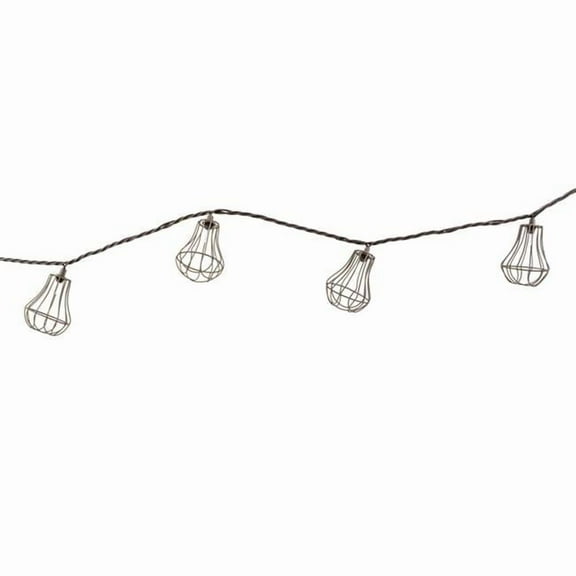 Solar Metal Caged String Lights