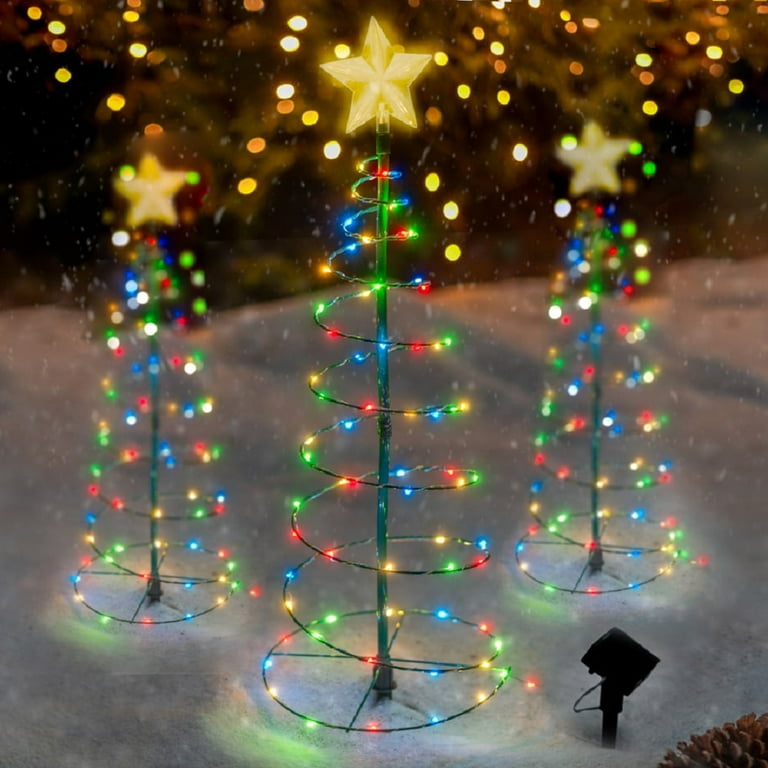 Merrylite Solar LED Metal Christmas Tree Decoration