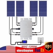 Solar Micro Inverter Waterproof WVC-1200W Grid Tie MPPT Pure Sine Wave DC to AC