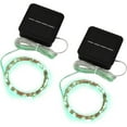 thumbnail image 1 of Solar Mini Teeny Tiny Lights,Starry String Light for Garden Fairy,Tree,Railing,Arbor,Fence,16 Feet 50LEDs,2 Pack,Green Color, 1 of 5