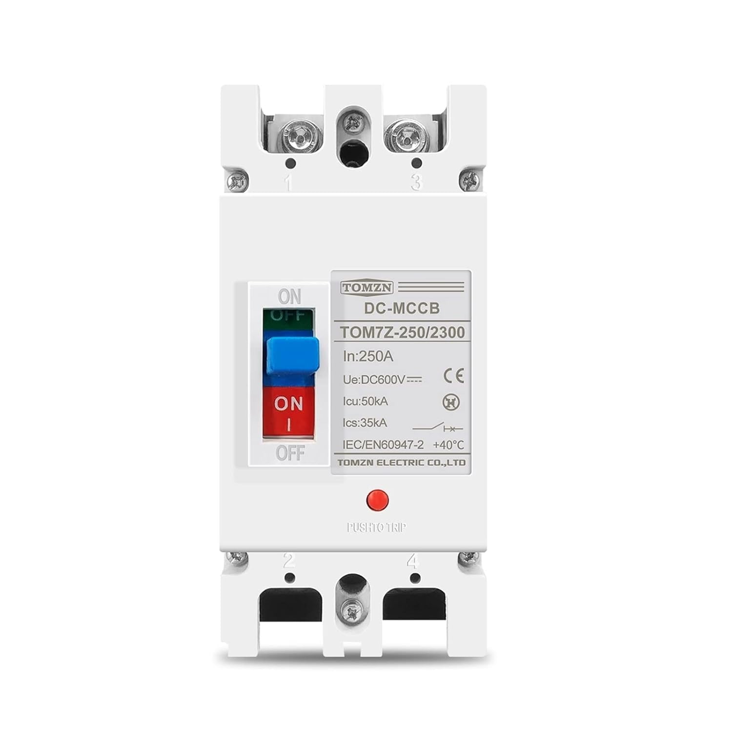 3p 700V 4p 1000V DC Switch Moulded Case Circuit Breaker MCCB For Solar