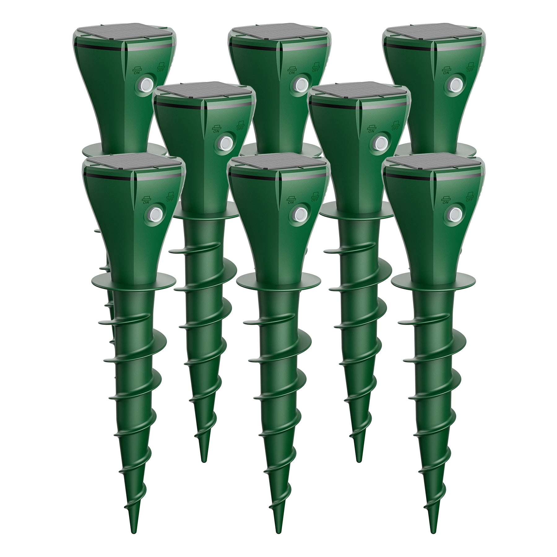 Solar Mole Repellent, 8 Pack Waterproof Ultrasonic Animal Repellent, Gopher Repellent for Outdoor Using, Yard Lawns