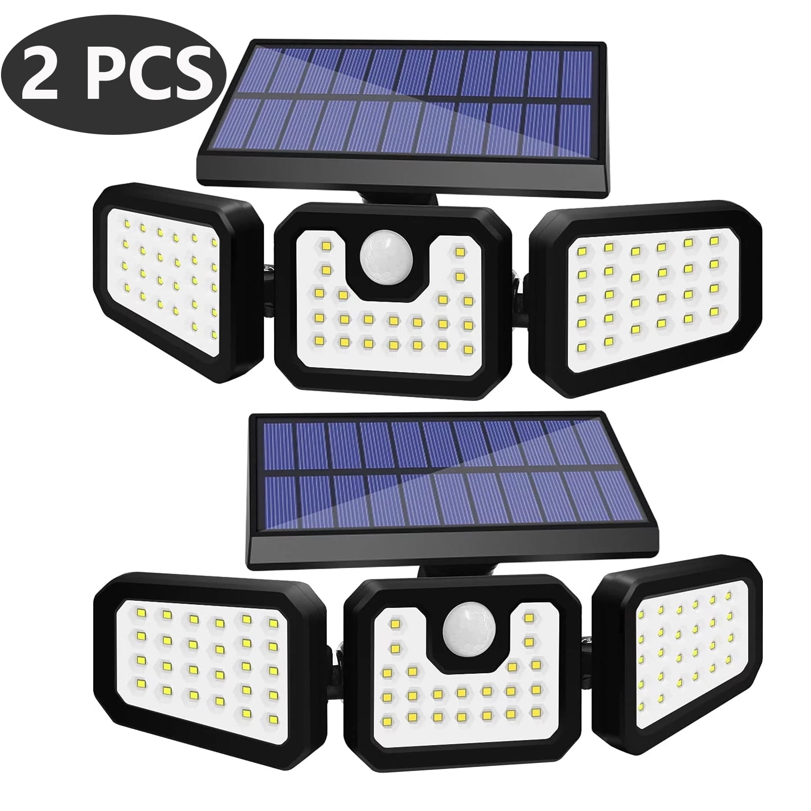 Solar Motion Lights Outdoor 2 Packs 186 LED Motion Sensor Solar Lights