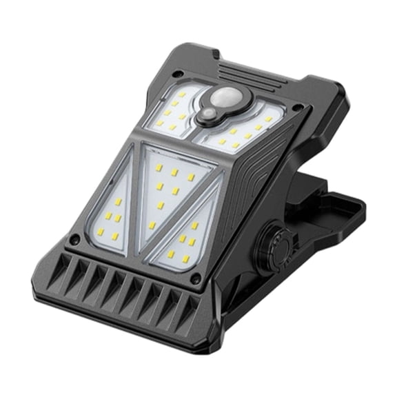 Solar Motion Sensor LED Camping Light, Adjustable Portable Outdoor Security Lamp Wireless Waterproof Emergency Lighting for Garden Garage Yard Home