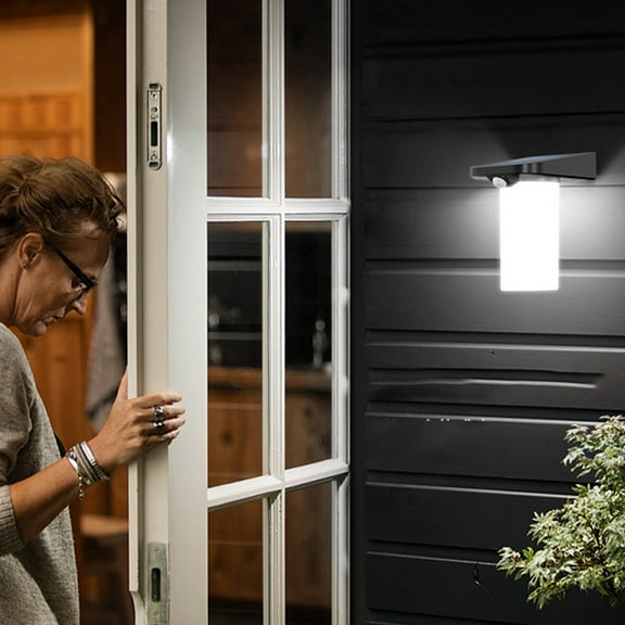 Solar Motion Sensor Light,Outdoor Waterproof Garden Lighting,Automatic On/Off,Human Body Detection,IP55 Waterproof,LED Security Wall Light,Solar Powered Pathway Lamp,Balcony Gate Villa Decoration