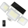 thumbnail image 1 of Solar Motion Sensor Light Outside for House,for Garage Balcony Garden Patio Yard with 3 Modes,Adjustable Lighting Heads,White 1 Pack, 1 of 9