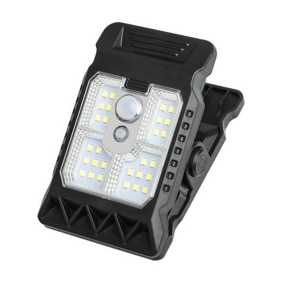 Solar Motion Sensor Outdoor Garden Lamp with Clip Portable Wall Lighting for Patio Gate Security