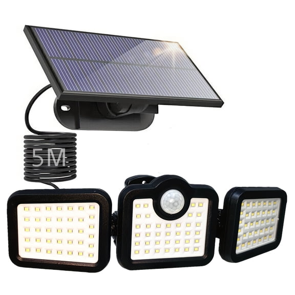 Solar Motion Sensor Outdoor Light, 3 Modes Ultra-Bright Solar Powered Security Lighting Motion Activated Outdoor Lights Easy Installation for Wall Yard Fence Garage Patio, And Pathway
