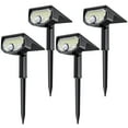 Solar Motion Sensor Outdoor Lights, 30 LEDs Spot Lights with Motion Detector 4 Pack