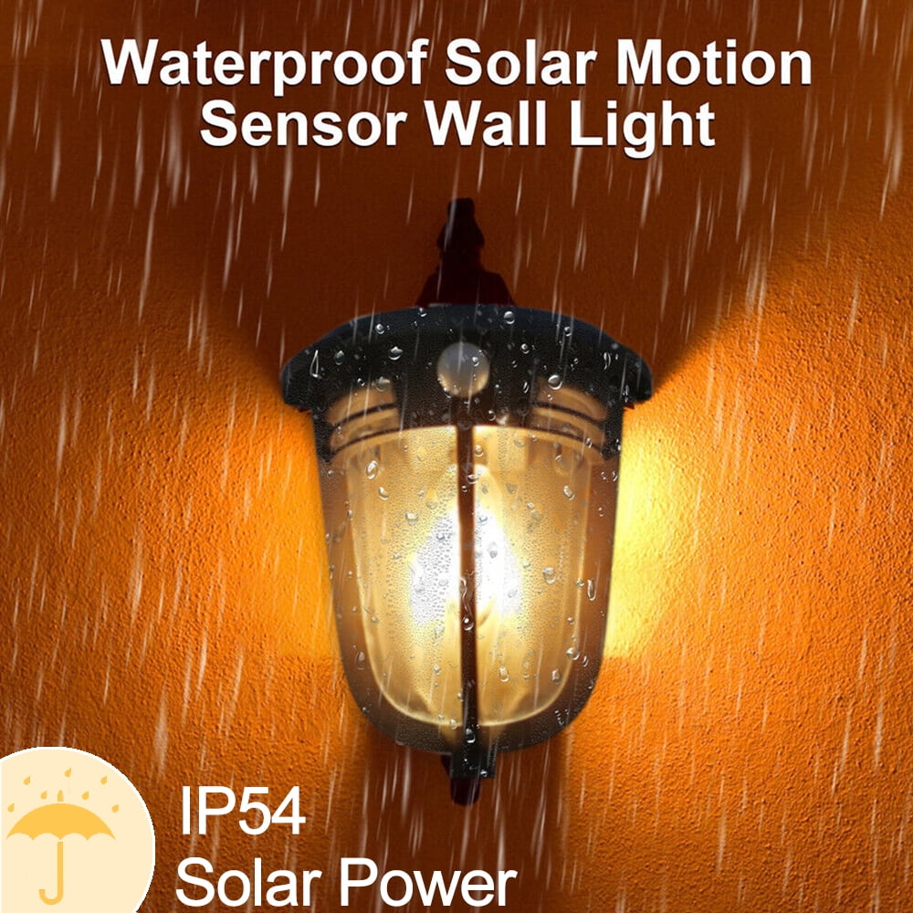 Solar Motion Sensor Wall Light Porch Lamp LED COB E14 Waterproof Outdoor Yard,Garden,Streeting