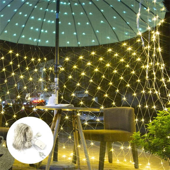 Solar Net Lights, 8 Modes Outdoor Decorative Lighting, Waterproof Led Fishnet Light for Garden, Party, and Holiday Decorations