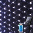 thumbnail image 1 of Solar Net Lights Outdoor 1.5x1.5M 96LED Mesh Fairy String Lights with 8 Modes Waterproof Auto ON/Off Decorative Light for Garden Fence Balcony Backyard Christmas Tree Decor, 1 of 7