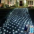 Solar Net Lights Outdoor, 240 LED Cool White Mesh Lights Waterproof, 11