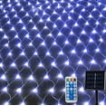 thumbnail image 1 of Solar Net String Lights, 1.5mx1.5m 100LED Solar Outdoor String Lights Backyard Patio Net Light Balcony Fence Mesh Fairy Light String Waterproof, 1 of 8