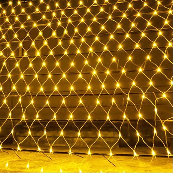 Solar Net String Lights, 100Led Backyard Patio Net Light Balcony Fence Mesh Fairy Light String Outdoor Waterproof 1.1mx1.1m 8 Modes Outside Garden Light,Wall Roof Curtain Decor