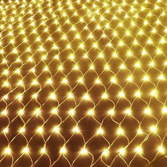 Solar Net String Lights, 3mx2m 200LED Solar Outdoor String Lights Backyard Patio Net Light Balcony Fence Mesh Fairy Light String Waterproof