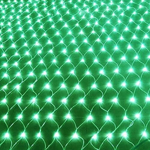 Solar Net String Lights, 3mx2m 200LED Solar Outdoor String Lights Backyard Patio Net Light Balcony Fence Mesh Fairy Light String Waterproof