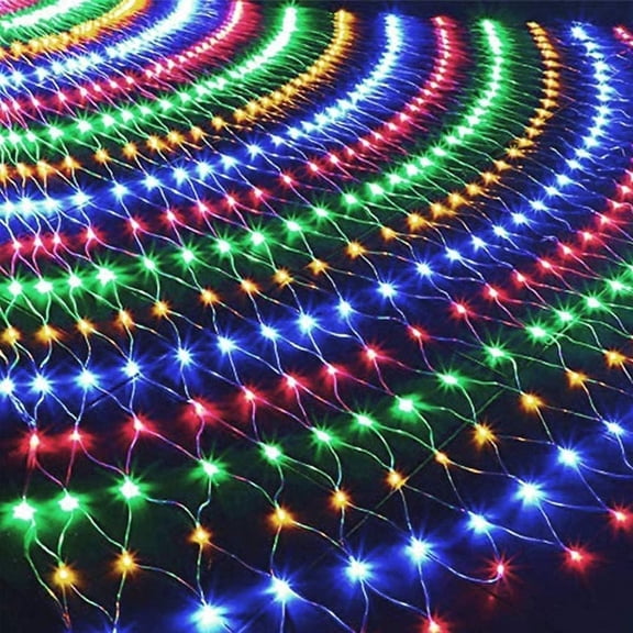 Solar Net String Lights, 6mx4m 700LED Mesh Fairy String Lights, Backyard Patio Net Light for Window Wall Sweetheart Table Background Camping Beach