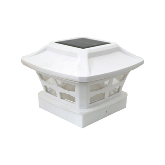 Solar Outdoor Fence Post Lights, Post Cap Lights Waterproof Warm White/Cool White for Yard, Garden, Porch, Patio Decor, for 3x3, 4x4 Wood Posts