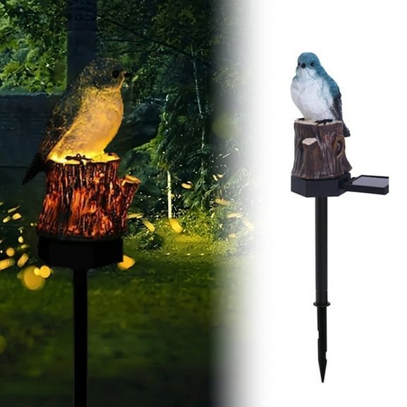 Solar Outdoor Ground Insert Light, Cute Animal Resin Light Stakes Ornaments, Solar Garden Lights Statues Decor, for Yard, Lawn, Pathway, Walkway, Gifts for Housewarming, Animal Lovers