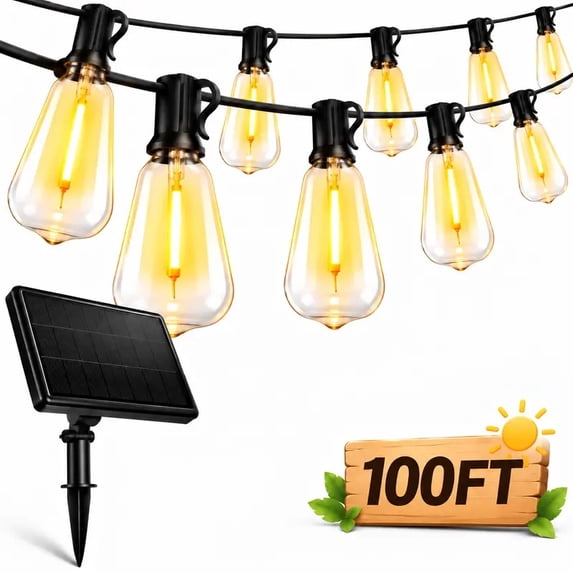 Led Bulb Live Solar Outdoor LED String Lights IP65 Waterproof, Shatterproof Bulbs for ...