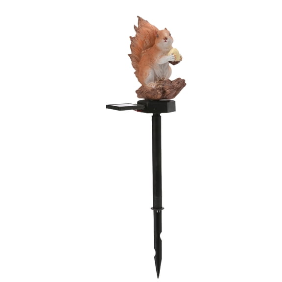 Solar Outdoor Light Waterproof Squirrel Garden Statue Light Patio Backyard Pathway Decorative Fixture