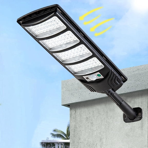 Mikhai Solar Outdoor Lights high Lumens 192 LED Security Lights with Remote Control,1Heads Motion Sensor Lights, IP65 Waterproof, Wide Angle Flood Wall Lights