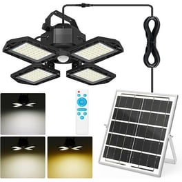 Solar 168LED Pendant Light 5500LM Indoor Outdoor Motion Sensor Remote Control Adjustable Walmart
