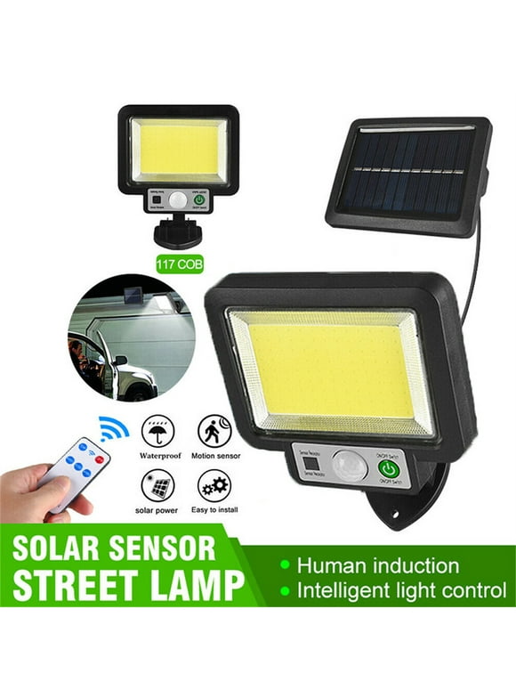 Solar Outdoor Lights Motion Sensor, 1500W Solar Flood Security Lights with Remote Control, Dusk to Dawn Solar Lighting for Outside Patio Garage