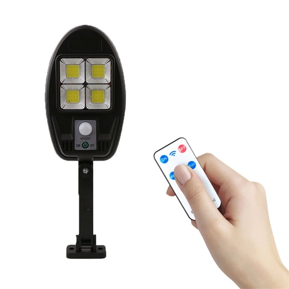 Solar Outdoor Lights with Motion Sensor – IP65 Waterproof, 3 Modes with Remote Control, Solar-Powered Wall Security Lights for Fence, Yard, Garden, and Front Door（oval）