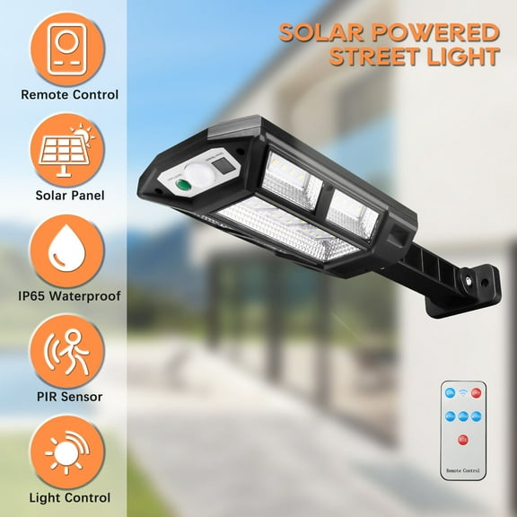 Solar Outdoor Lights, Motion Sensor Solar Powered Lights 3 Modes with 43 LEDs Lamp Beads, Wall Security Lights for Garden Patio Front Door