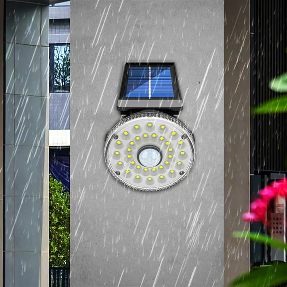 Solar Outdoor Lights, Motion Sensor Solar Powered Lights IP65,3 Modes, Wall Security Lights For Fence Yard Garden Patio Front Door