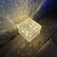 thumbnail image 1 of Solar Outdoor Lights Solar Brick Lights Solar Landscape Lights Solar Ground Lights Outdoor Waterproof for Garden Courtyard Pathway, Christmas Festives Decorative Ice Rock Cube Lights, 1 of 4