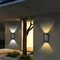thumbnail image 1 of Solar Outdoor Lights | Ultra-Bright LED Wall Security Lights IP65 Waterproof, Solar Powered, Intelligent Light Control, Plastic, Easy Install, 6-12hr Runtime, Fence Yard Garden Patio, 1 of 9