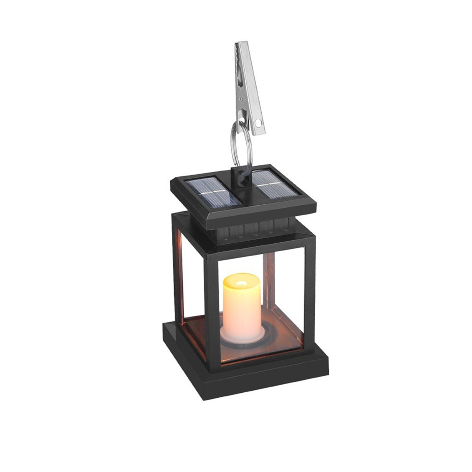 Solar Outdoor Lights Upgraded Lantern Flickering Flame Outdoor Water