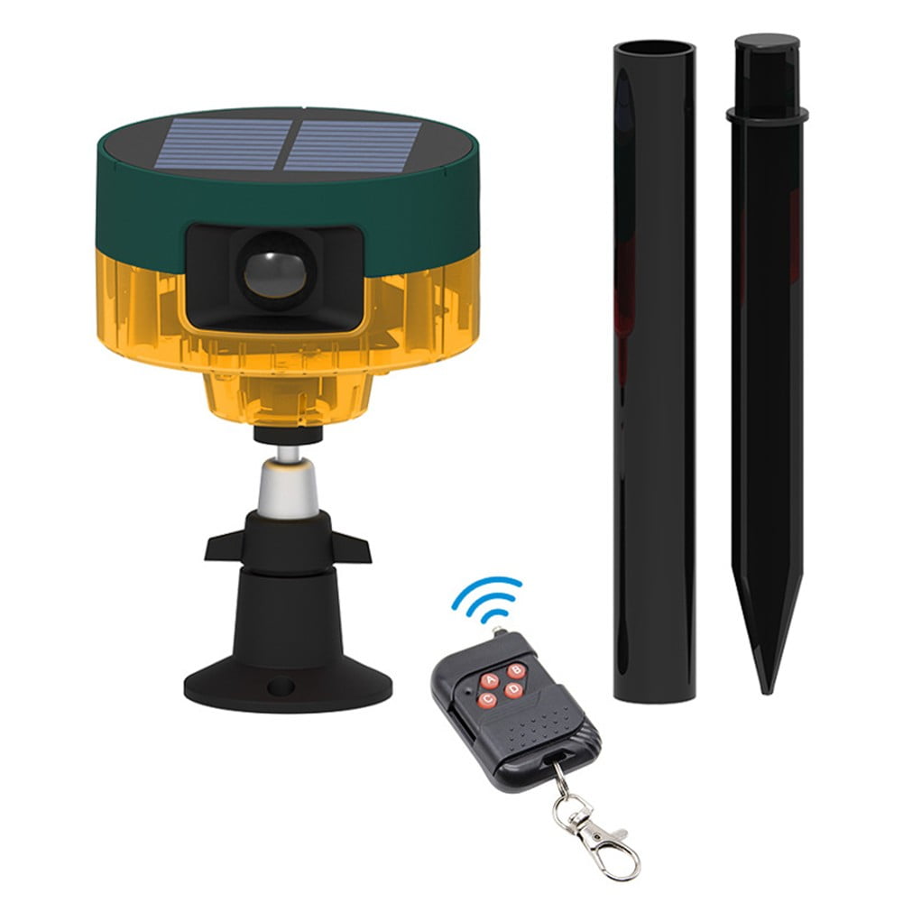 Solar Outdoor Motion Alarm for 360 Degree Infrared Sensor Sound& Light