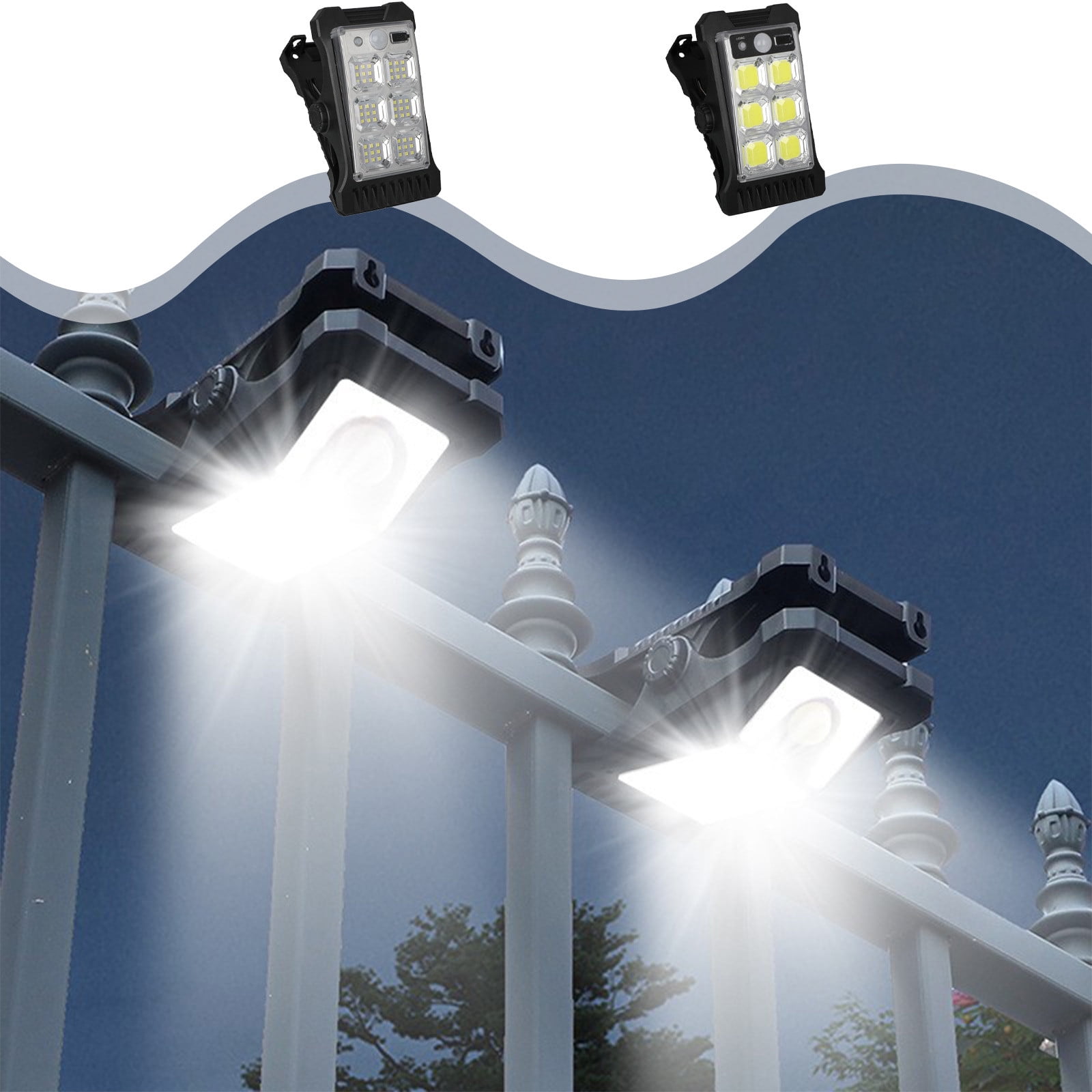 Solar Outdoor Motion Sensor Lights with 2 Modes Wireless Security