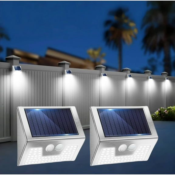 FTX Solar Outdoor Motion Sensor Lights, 2-Pack