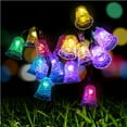 thumbnail image 1 of Solar Outdoor Solar String Lights, 30 LED Bell Lights, 25.5FT Patio Lights String, All Weather Resistance, Waterproof Fairy Lights for Garden, Porch, Backyard, Wedding, Christmas Party, 1 of 6
