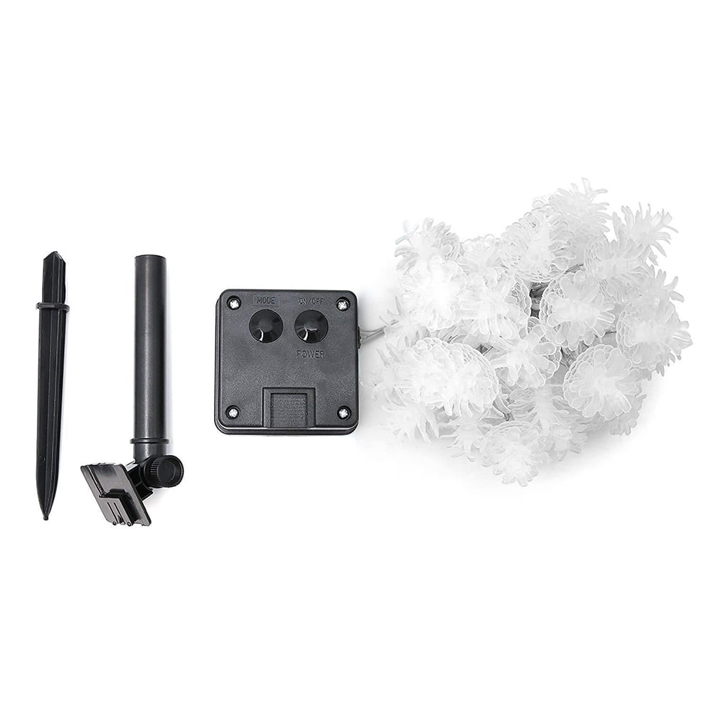 Solar Outdoor String Lights Pine Cone String Lights for Garden Patio