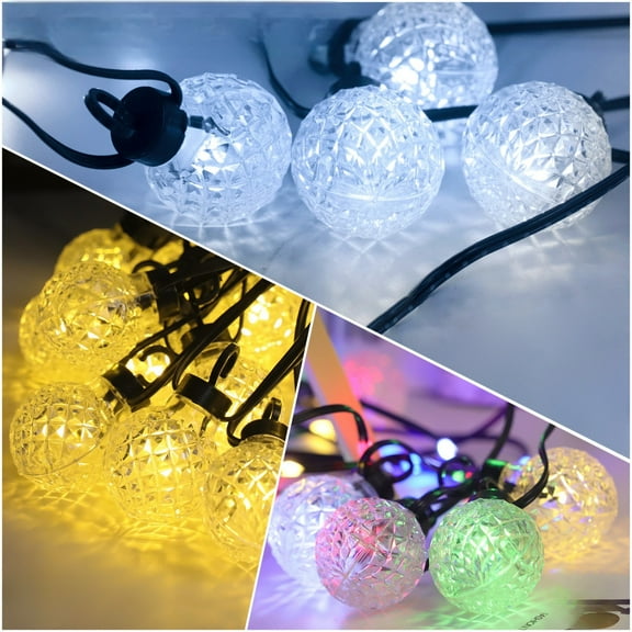 Solar Outdoor String Lights | Remote Control LED Waterproof Decorative Multicolor | Energy Saving Solar Panel, Long Runtime, Easy Install | 236 in