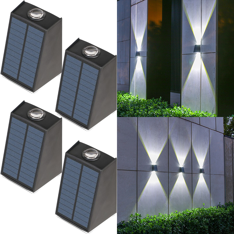 Solar Outdoor Wall Lights Up and Down,Outdoor Lamp Solar Wall Sconces