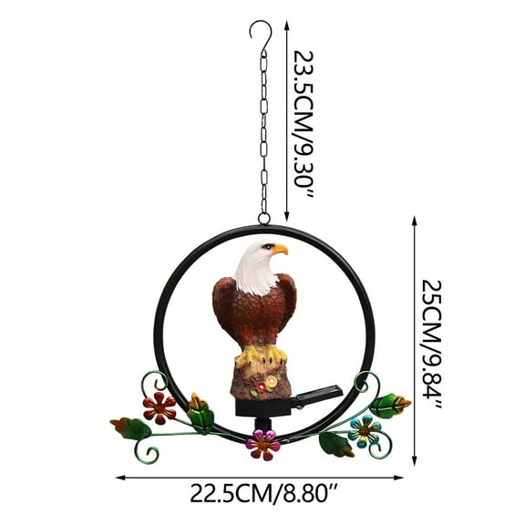 Solar Owl Hanging Outdoor Decor Automatic Night Light for Garden Patio Pathway and Yard Ambiance Fairy Lighting Gifts for Homeowners