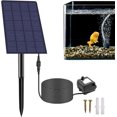 Solar Oxygen Pump Oxygenator, 2.5W Solar Oxygen Air Fountain Pump With