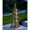 thumbnail image 1 of Solar Pagoda Garden Statues: Multi-Layer Outdoor Waterproof Resin Zen Decor for Landscape Balcony Patio Porch Yard Ornament, 1 of 8