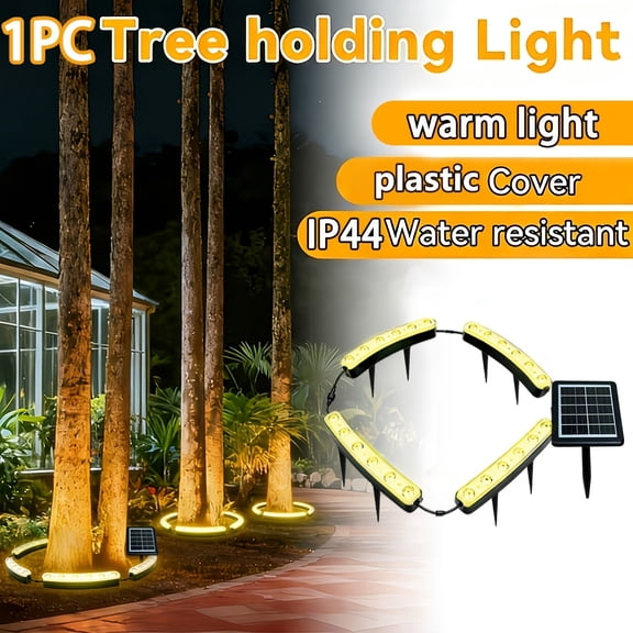 Solar Palm Tree Light, 24 LED 3 Lighting Modes IP44 Waterproof Lamp for Garden & Christmas Party Decor