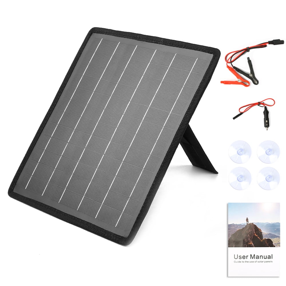 Solar Panel 10W 18V Car Yacht Solar Recharger Solar Photovoltaic Panels Recharging Tool