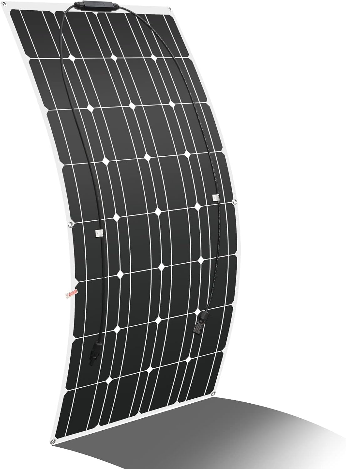 Solar Panel 12V Flexible 100W SolarPanel Monocrystalline Solar 12V Ultralight Slim Waterproof for RV Rooftop Boat (100W)
